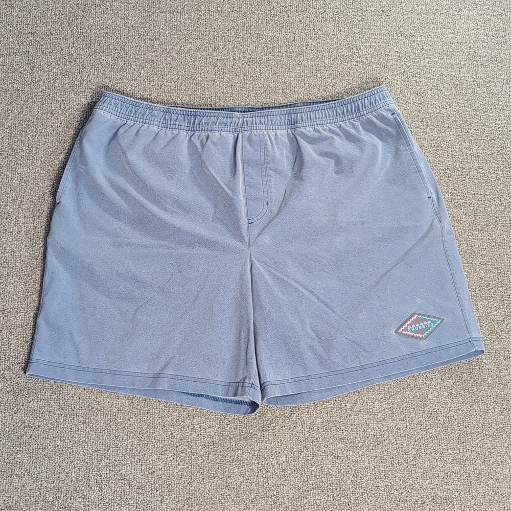 Chubbies Abstractions Compression-Lined Sport Shorts Size XXL - Sun Faded Purple